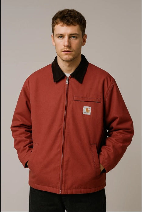 canvas Jacket (Light Red)
